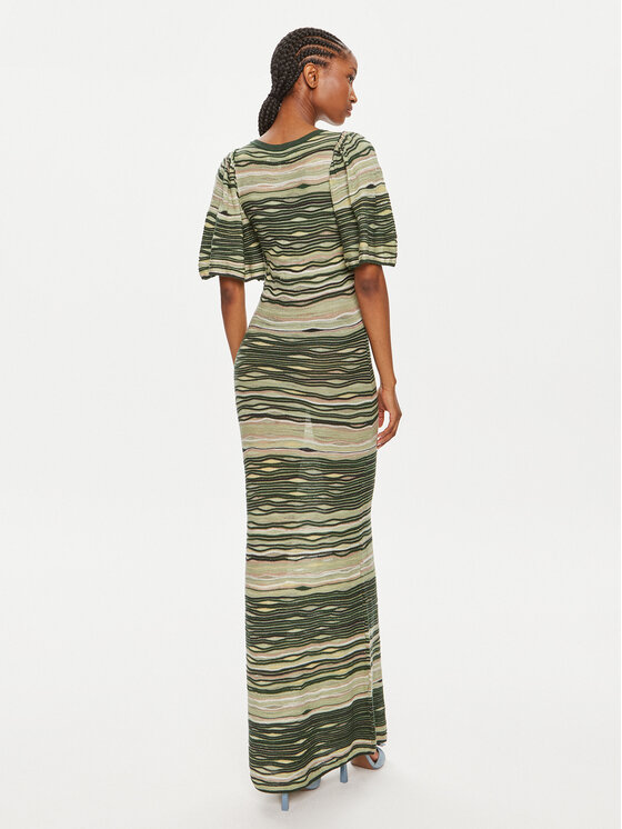 Munthe Munthe Rochie tricotată Overcast 242139024273 Verde Slim Fit