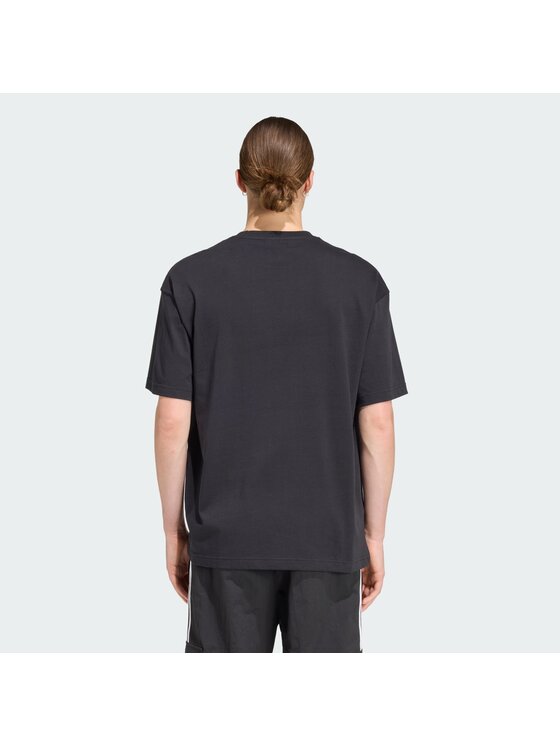 adidas adidas Marškinėliai adicolor Trefoil KD4091 Juoda Loose Fit
