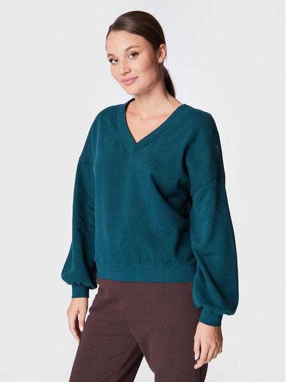 Felpa B-Kabi L01124-W23 Verde Oversize