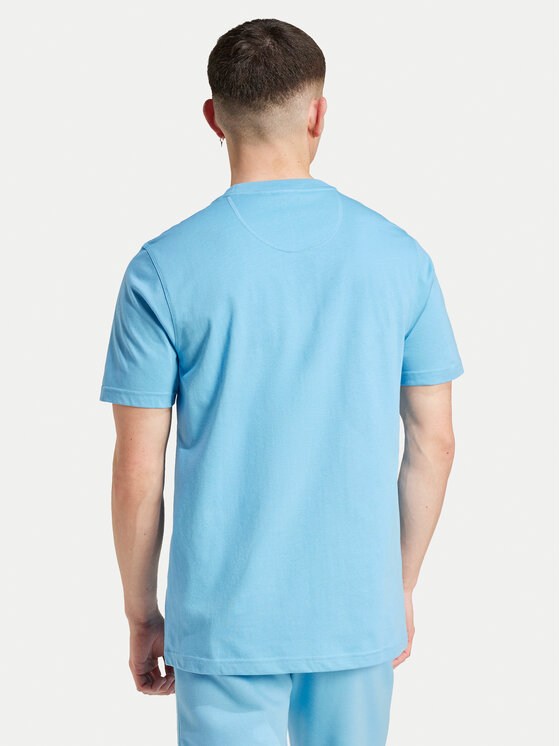 adidas adidas T-Shirt Trefoil Essentials IZ2099 Błękitny Regular Fit