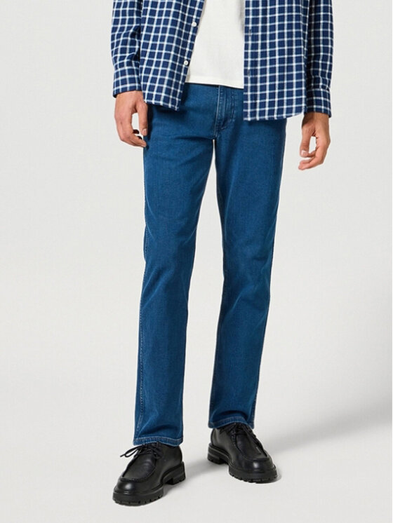 Wrangler Wrangler Jeansy GREENSBORO Niebieski Regular Fit