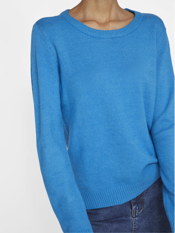 Vila Vila Pulover Ril 14054177 Modra Regular Fit