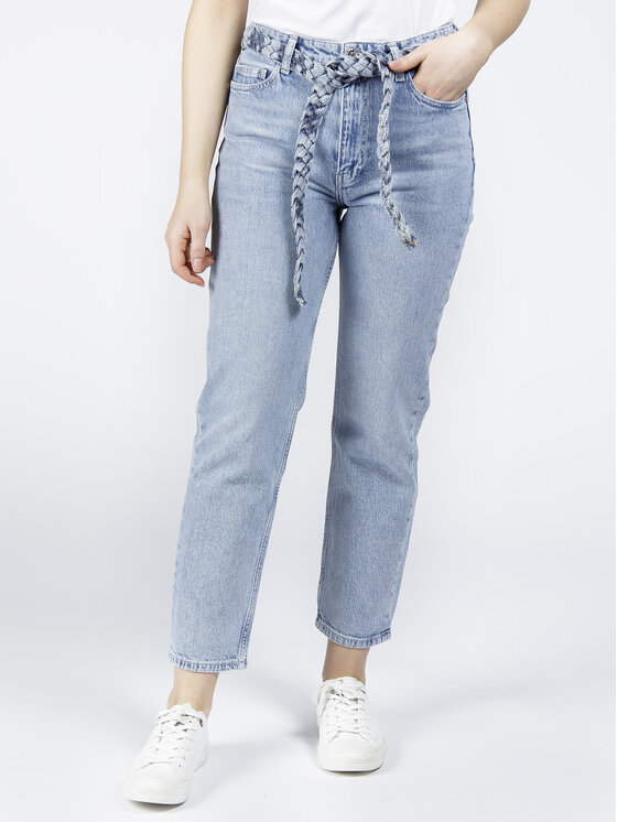 Cross Jeans Cross Jeans Jeansy P 476-030 Niebieski Straight Leg