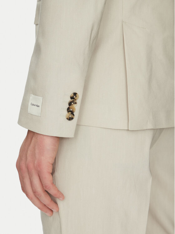 Calvin Klein Calvin Klein Sakoi K10K114388 Bež Slim Fit