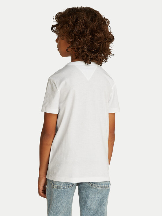 Tommy Hilfiger Tommy Hilfiger T-Shirt Palm Print KB0KB09649 D Biały Regular Fit