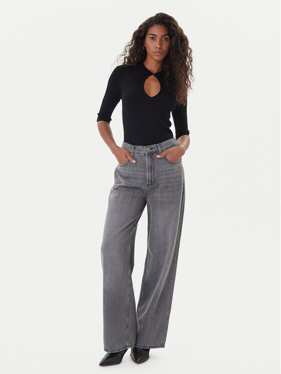 Liu Jo Liu Jo Jeans hlače UF5284 DS048 Siva Baggy Fit