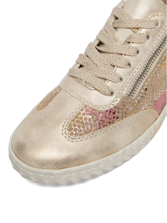 Rieker Rieker Sneakers N0902-90 Goldfarben