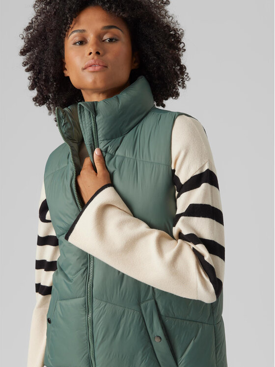 Vero Moda Vero Moda Bezrękawnik 10273950 Zielony Regular Fit