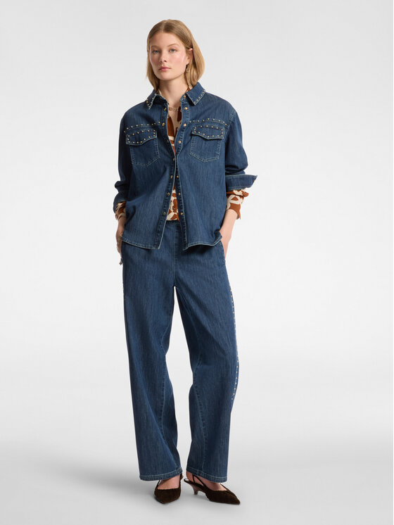 Elena Mirò Elena Mirò Jeansy P481P000304N034 Niebieski Regular Fit