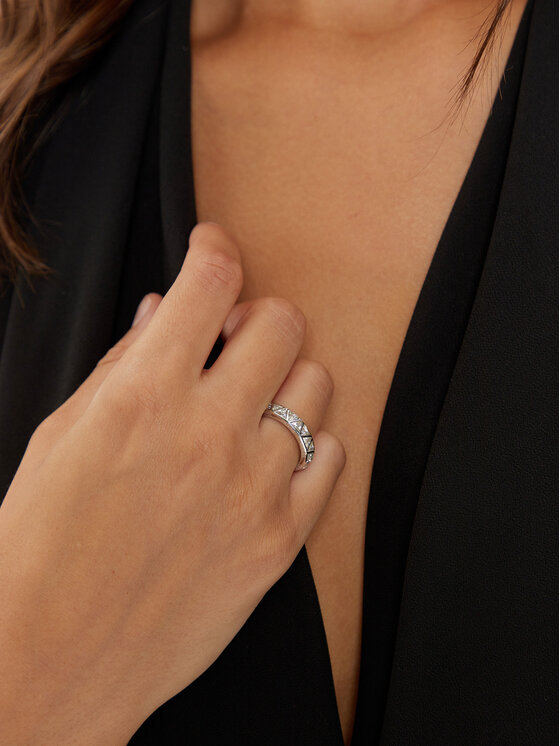 Guess Guess Prsteň JUBR04 575JW Strieborná