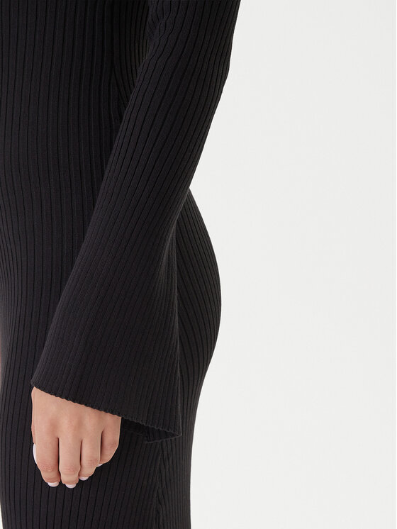 Bardot Bardot Sukienka dzianinowa 59801DB Czarny Slim Fit