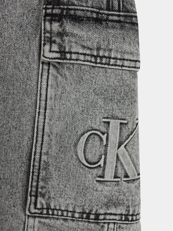 Calvin Klein Jeans Calvin Klein Jeans Джинсова сукня IG0IG02284 Сірий Regular Fit