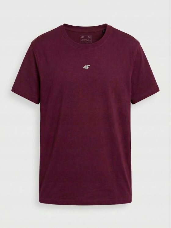 4F 4F T-Shirt Z-TTSHM3947-3-Y Biały Regular Fit