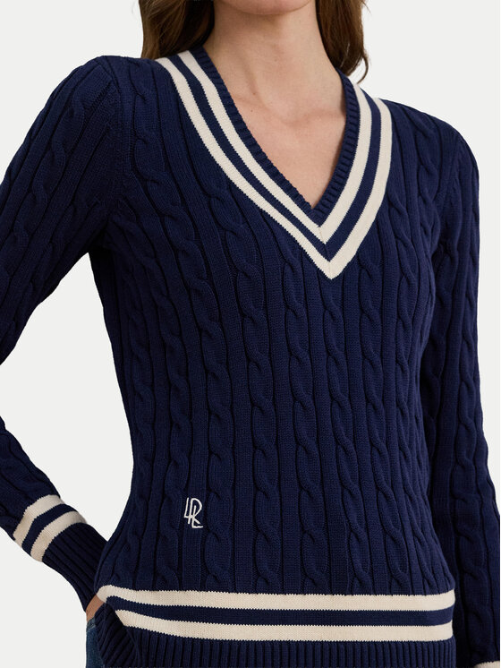LAUREN RALPH LAUREN LAUREN RALPH LAUREN Sweter 200B22020002 Granatowy Relaxed Fit