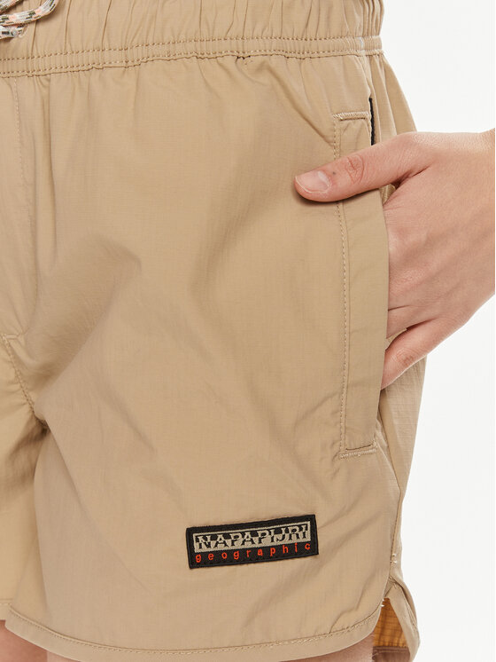 Napapijri Napapijri Pantaloni scurți sport N-Boyd NP0A4HNN Bej Regular Fit