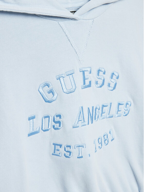 Guess Guess Bluză J3GQ00 KA6R3 Albastru celest Regular Fit