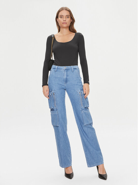 Guess Guess Body Chia V3BP22 KC450 Czarny Slim Fit