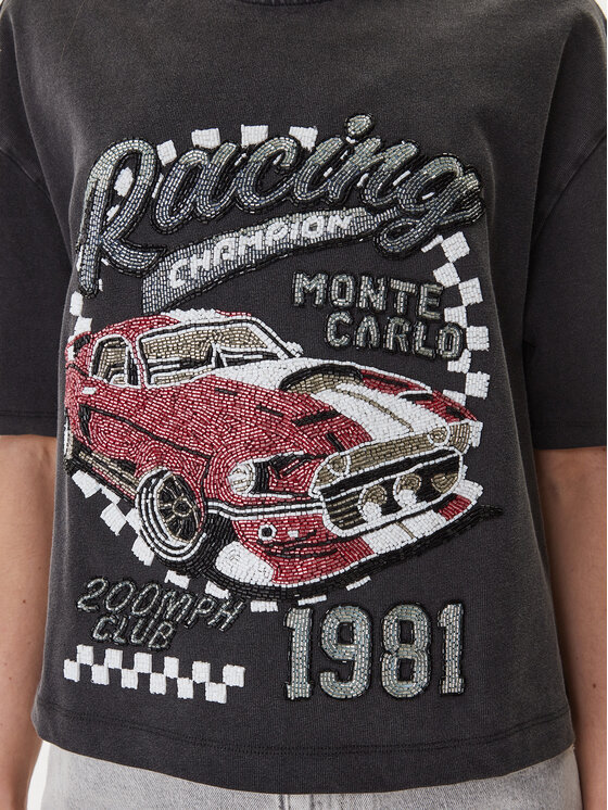 Guess Guess T-Shirt W6GI20 K3133 Γκρι Relaxed Fit