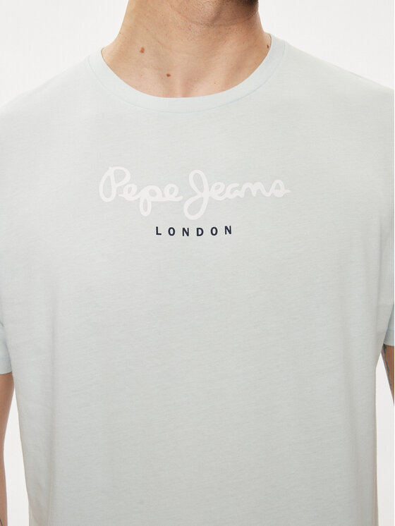 Pepe Jeans Pepe Jeans T-Shirt Eggo N PM508208 Modrá Regular Fit