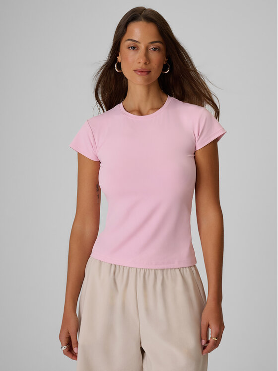 4F 4F T-Shirt COMMERCIAL Różowy jasny Slim Fit