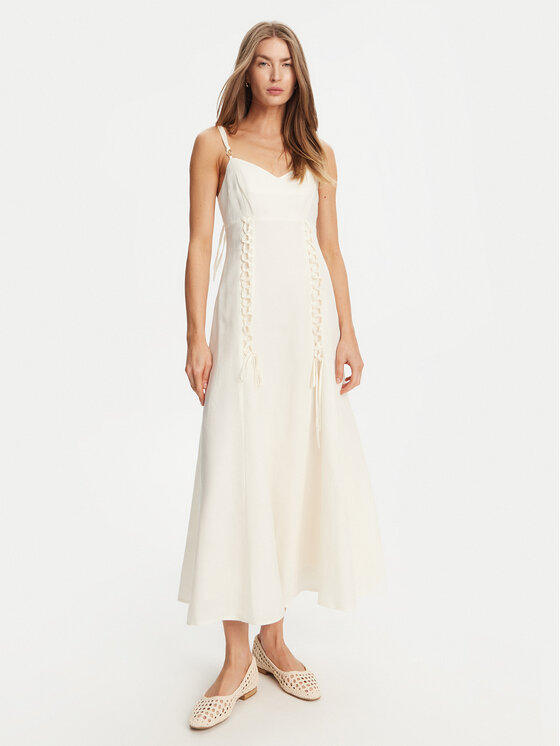 TWINSET TWINSET Rochie de vară 251TT2070 Écru Regular Fit