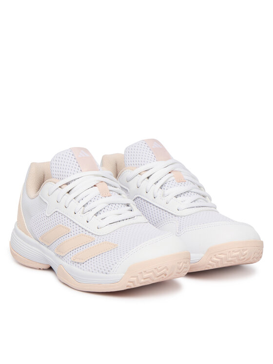 adidas adidas Boty na tenis Courtflash JR4449 Bílá