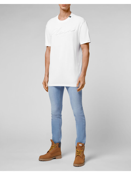 PHILIPP PLEIN PHILIPP PLEIN Tričko 11017 Biela Regular Fit