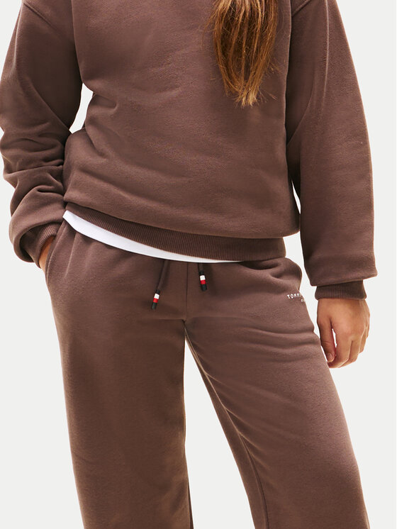 Tommy Hilfiger Tommy Hilfiger Pantaloni da tuta Mini Corp KS0KS00662 Marrone Regular Fit