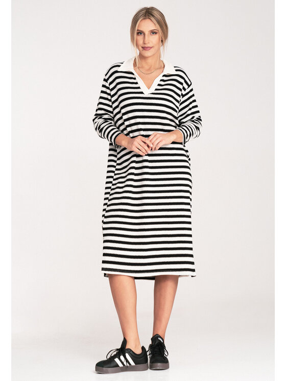 FIGL FIGL Sukienka dzianinowa M1098 Kolorowy Straight Fit