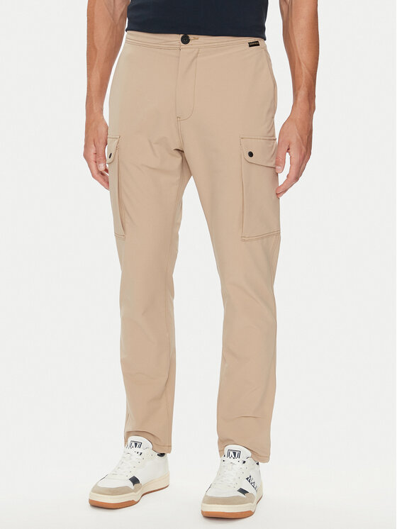 Napapijri Napapijri Pantaloni din material M-Broc NP0A4IK3 Bej Regular Fit