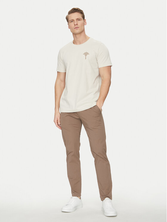 JOOP! JOOP! T-Shirt 17 JJ-03Brisko 10017941 30044674 Beżowy Regular Fit