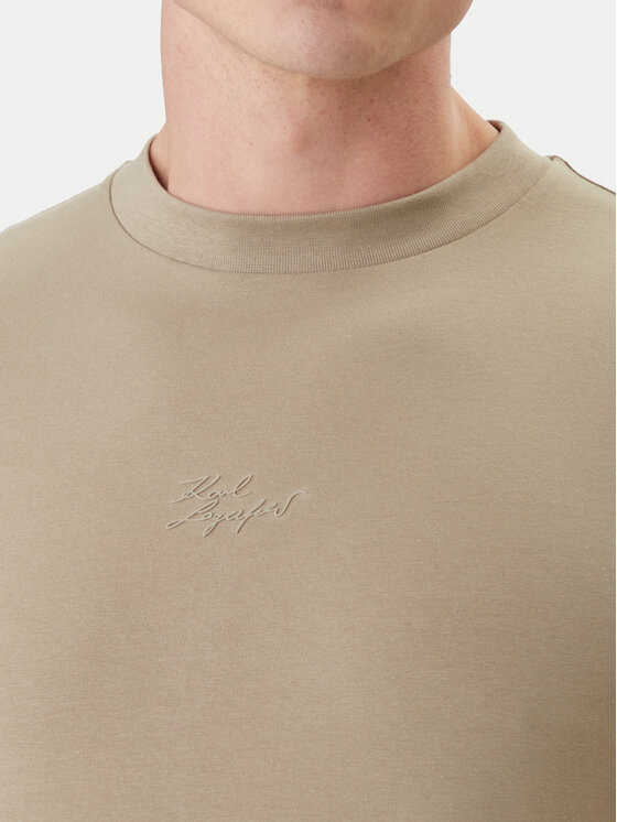 KARL LAGERFELD KARL LAGERFELD T-Shirt 755047 562235 Khakifarben Regular Fit