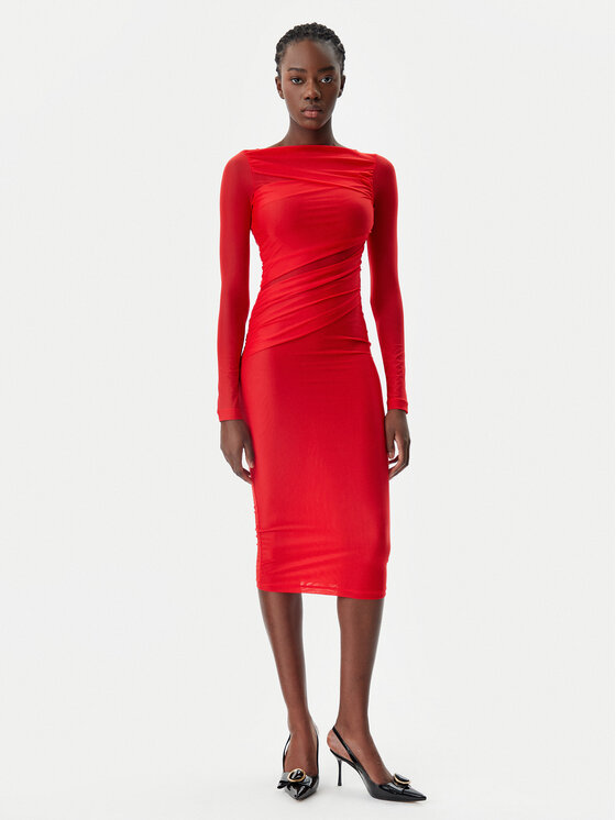 PINKO PINKO Koktélruha 104838 A2H1 R48 Piros Slim Fit