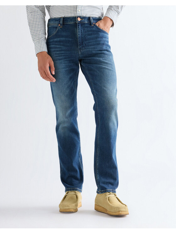 Wrangler Wrangler Jeansy GREENSBORO Niebieski Straight Leg