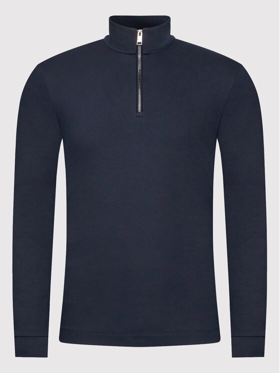 BOSS Boss Džemperis ar kapuci Tenore 12 50458164 Tumši zils Slim Fit