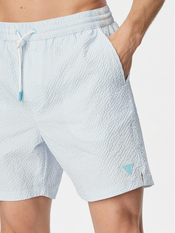 Guess Guess Плувни шорти F6GT11 WN342 Светлосин Regular Fit