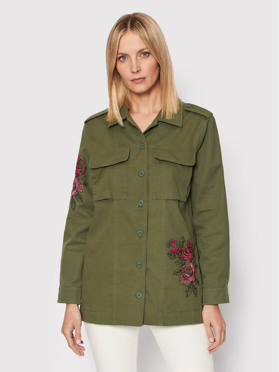 Blugirl Blumarine Prechodná bunda RA2034-T3074 Zelená Relaxed Fit