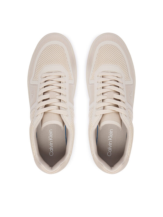 Calvin Klein Calvin Klein Сникърси Classic Cups Laceup Knit HM0HM02130 Бежов