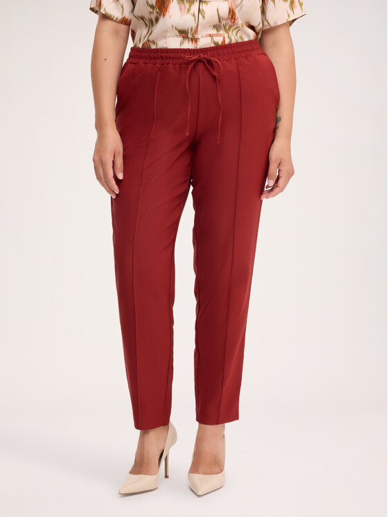 Fiorella Rubino Fiorella Rubino Pantaloni di tessuto P011T105603N037 Marrone Regular Fit