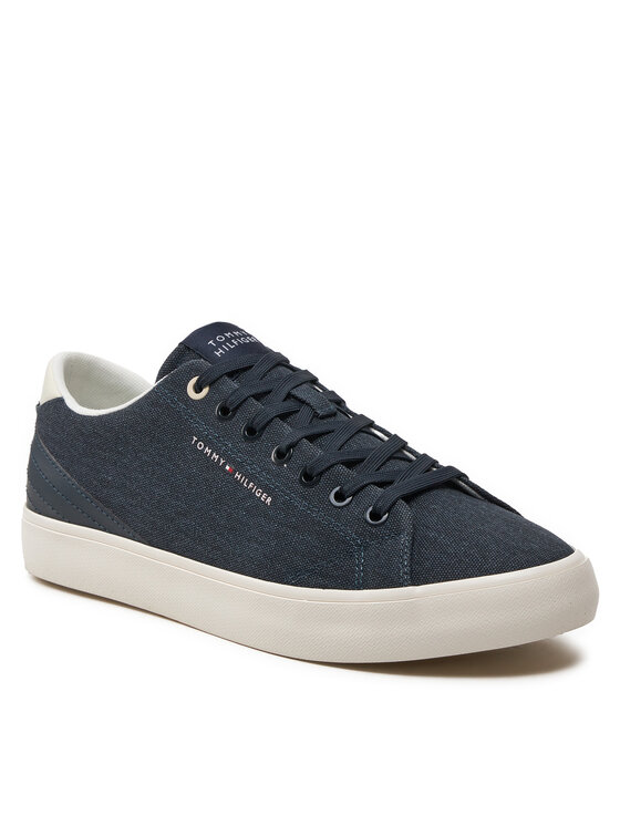 Tommy Hilfiger Tommy Hilfiger Teniszcipő Th Hi Vulc Low Summer Cvs FM0FM05056 Sötétkék