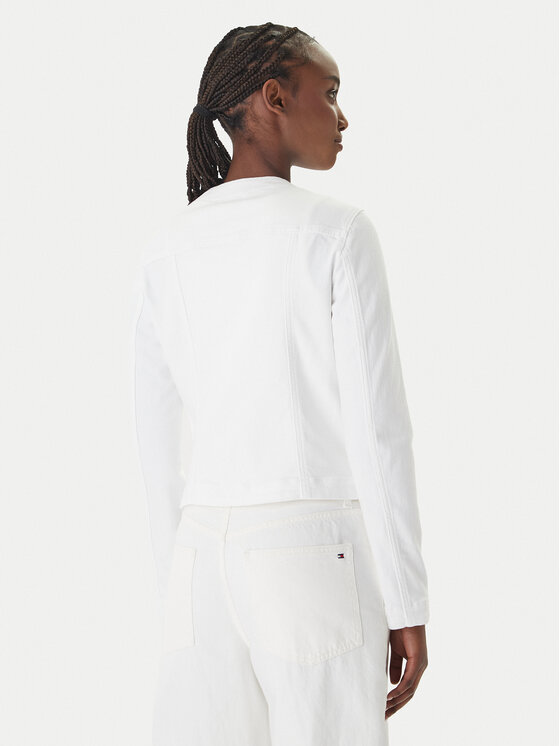 Liu Jo Liu Jo Jeansová bunda UA6260 D0275 Bílá Regular Fit