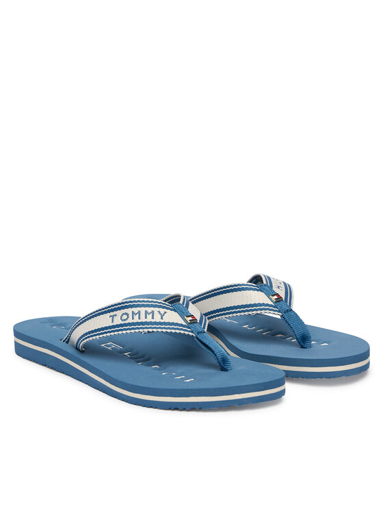 Tommy Hilfiger Tommy Hilfiger Čības uz pirksta Th Webbing Summer Sandal FW0FW09193 Zils