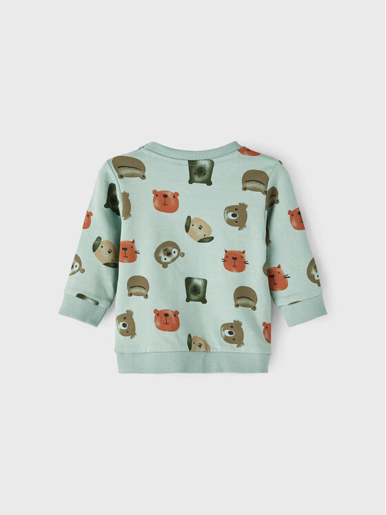 NAME IT NAME IT Felpa 13206857 Verde Regular Fit