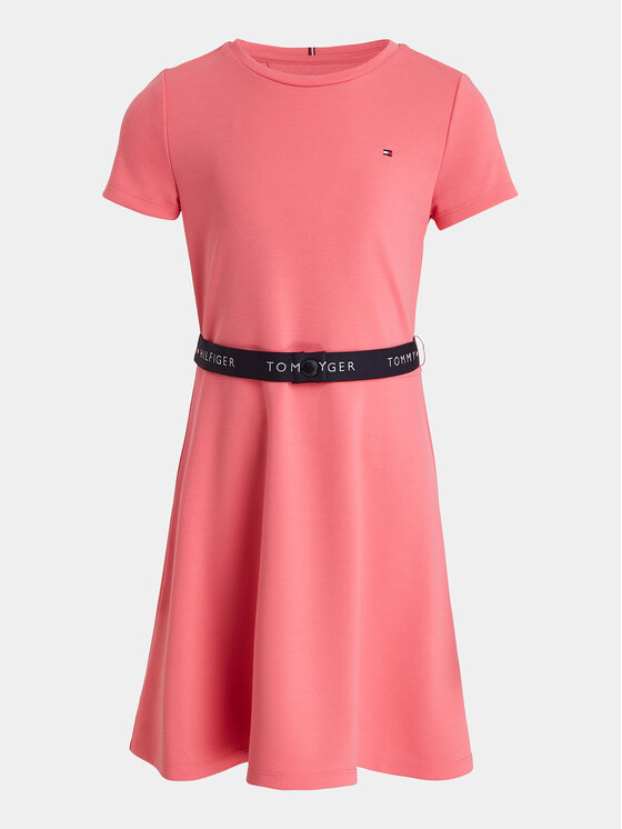 Tommy Hilfiger Tommy Hilfiger Kasdieninė suknelė Essential Skater KG0KG07776 D Rožinė Regular Fit