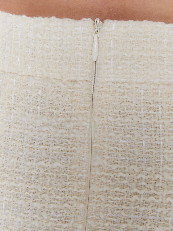 Marella Marella Trapez suknja Garbata 31060428 Bijela Regular Fit