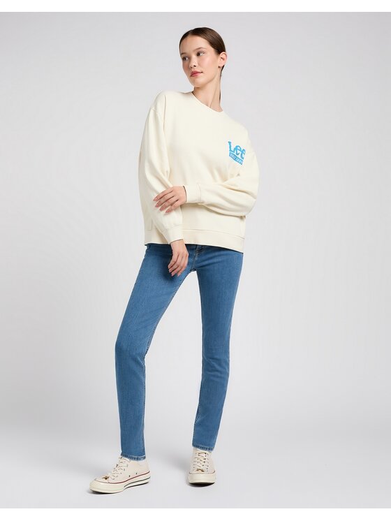Lee Lee Jeansy Scarlett High Solar Winds Niebieski Skinny Fit