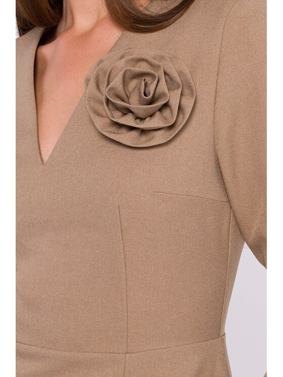 Stylove Stylove Sukienka wieczorowa S372 Beżowy Ladies Fit