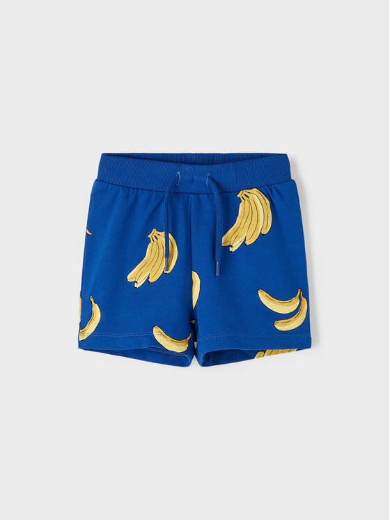 NAME IT NAME IT Šortky z materiálu 13215207 Modrá Regular Fit