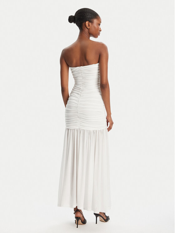 BARDOT BARDOT Abendkleid Solana Mesh 59875DB2 Weiß Slim Fit