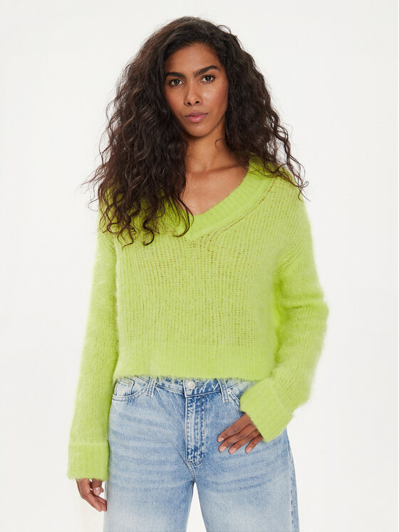 American Vintage Pullover Bymi BYM18AE24 Grun Regular Fit Modivo